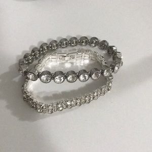 Two diamond bracelets